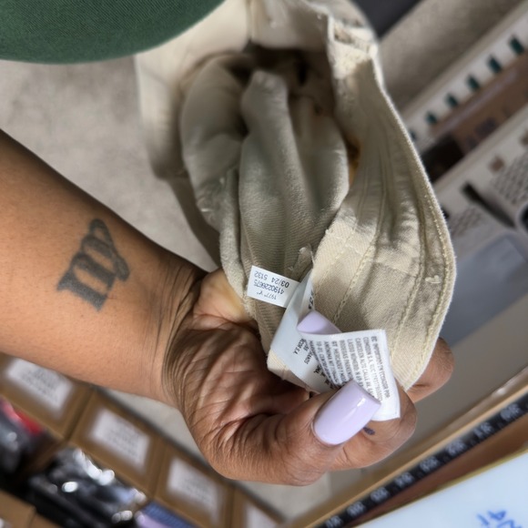 American Eagle Women Dreamy Drape Wide‎ Leg Cargo Pants XL Beige Baggy - Picture 10 of 11